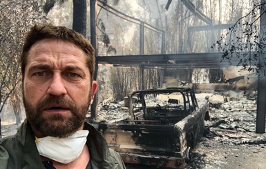 Лесной пожар в Калифорнии уничтожил дом актера Джерарда Батлера