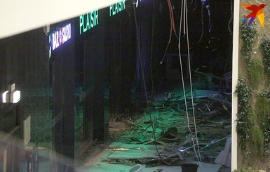 В Минске потолок торгового центра упал на продавцов