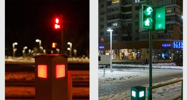 В Виннице установили светофоры для людей, которые не могут оторваться от телефона
