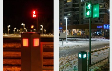 В Виннице установили светофоры для людей, которые не могут оторваться от телефона