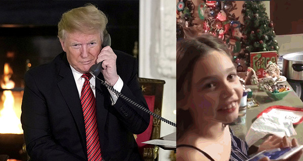 7-летняя девочка после разговора с Трампом по-прежнему верит в Санта-Клауса 