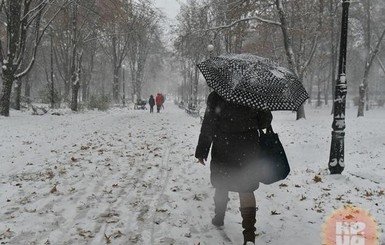Сегодня днем, 28 декабря, Украину накроет снег с дождем