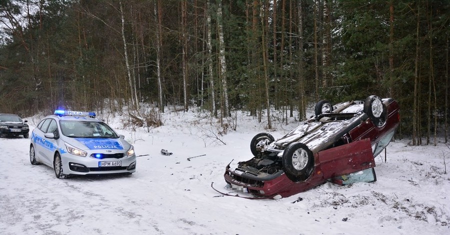 В Польше украинец попал в аварию 
