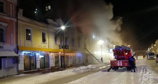 На Подоле в Киеве загорелся ресторан