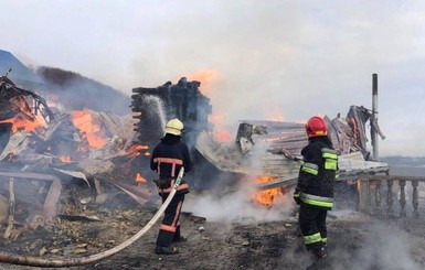 В Ивано-Франковской области сгорел Свято-Серафимовский мужской монастырь