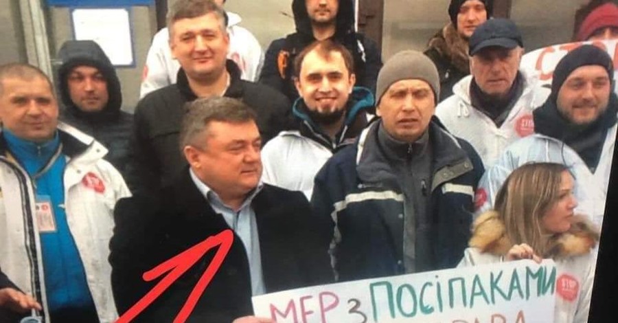 Мэр Олевска вышел на митинг против самого себя