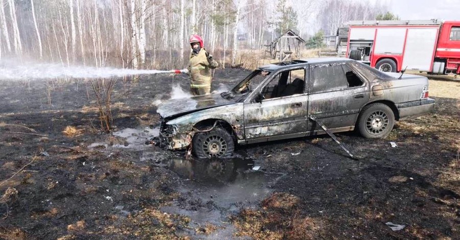 В Украине горит трава. Пострадали дома, ежи и самолет