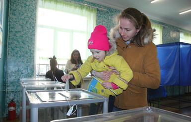 Как голосуют утром в Киеве