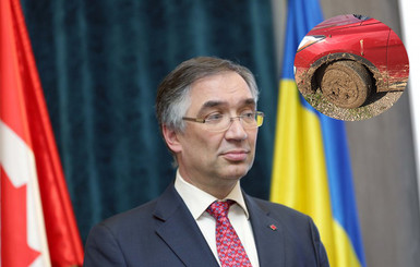 Посол Канады искал тысячелетний дуб в Черкасской области и застрял в грязи 