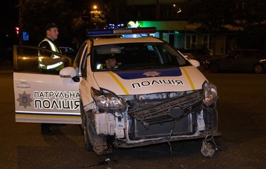 В Киеве произошла авария с участием полицейских