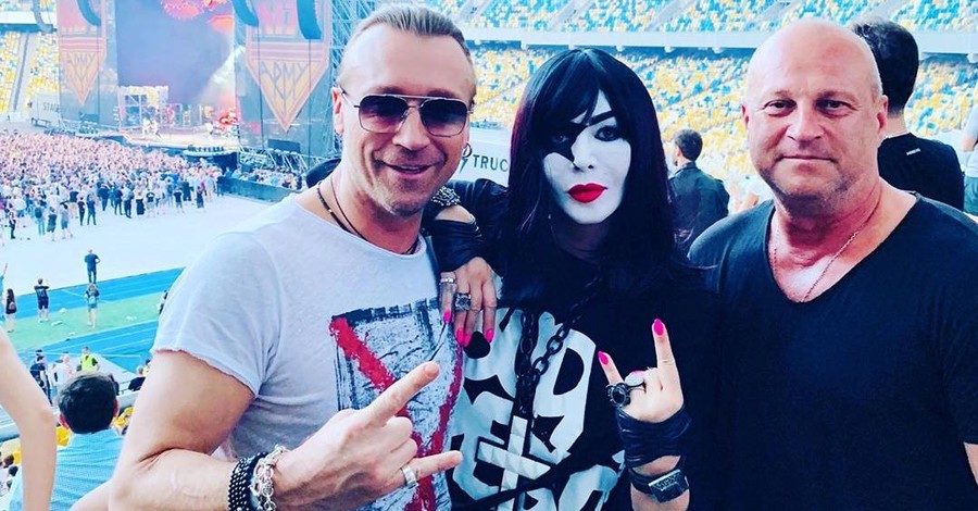 Кто из украинских звезд побывал на концерте рок-группы KISS в Киеве