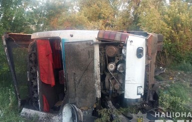 В Харьковской области разбился пассажирский автобус