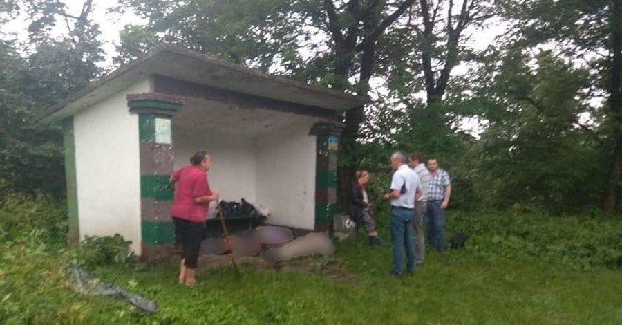 В Ивано-Франковской области на остановке молнией убило 3 людей