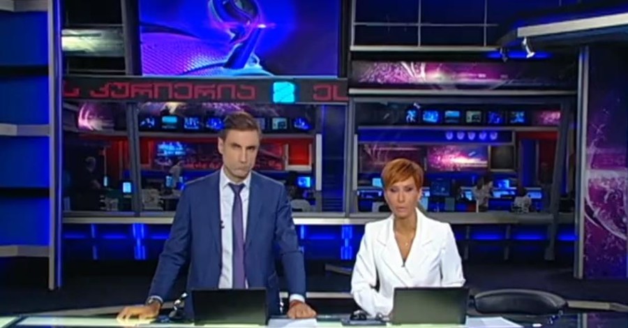 Ведущие прервали эфир грузинского телеканала 