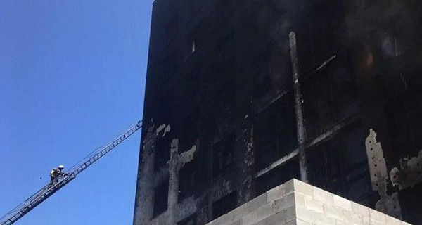 В Киеве горела элитная многоэтажка  