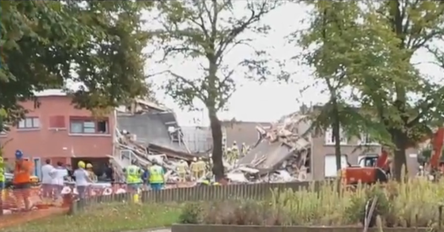 В Бельгии взрыв сравнял с землей несколько домов и повредил соседние