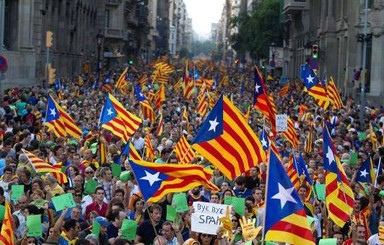 В Каталонии прошли протесты в поддержку сторонников независимости