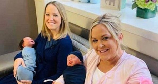 В США сестры-близняшки родили детей в один день: одна из них - близнецов