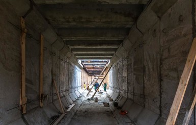 Метро на Виноградарь: появились фото первого тоннеля