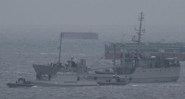 Освобожденные украинские корабли прибывают в Очаков