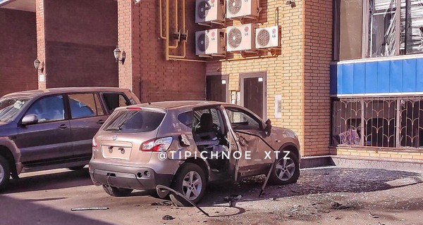 В центре Харькова взорвалось авто