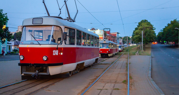 В Днепре пассажиры трамвая 