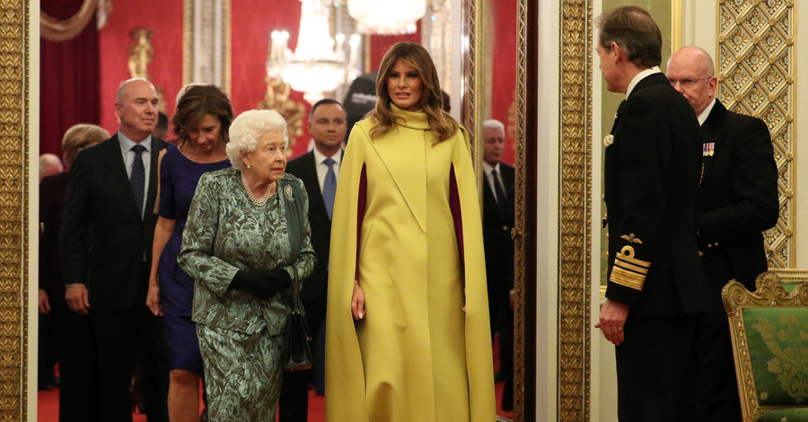 Мелания в Valentino, а Меркель - в брюках: в чем гости пришли на прием к Елизавете II 