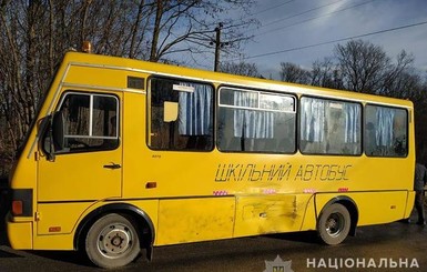 На Тернопольщине водитель иномарки протаранил школьный автобус