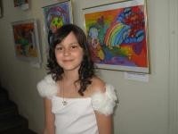 Работы 11-летней донецкой художницы выставляются в картинных галереях [ФОТО] 