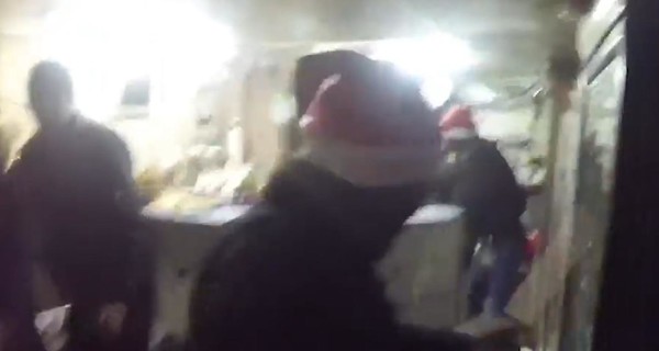 Появилось видео нападения 