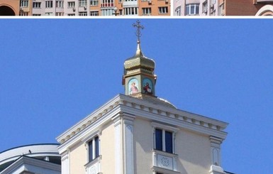 В Киеве на крыше одной из многоэтажек построили небольшую церковь