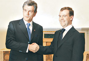 После встречи с Медведевым Ющенко опять засобирался на Соловки 
