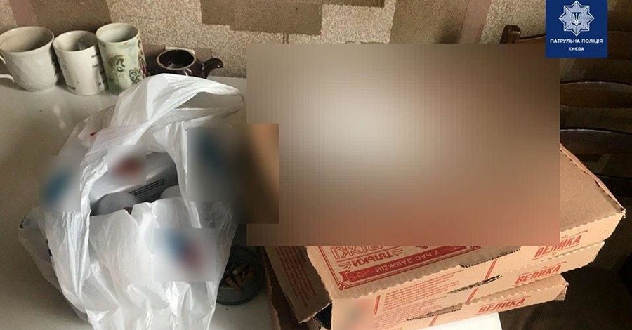 Киевские патрульные поймали мужчину, который стащил у курьера пиццу