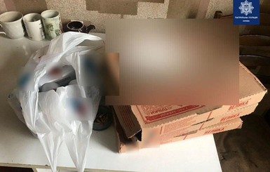 Киевские патрульные поймали мужчину, который стащил у курьера пиццу
