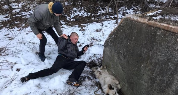На Сумщине мужчина пытался средь бела дня задушить пса