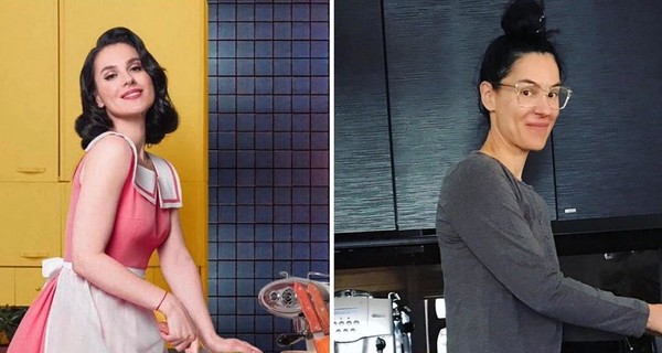 Домашние образы звезд: Брежнева с терракотовыми тенями, Горбунов в шляпке Осадчей и Решетник в короне