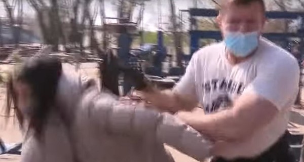 В Киеве спортсмены-нарушители карантина напали на журналистов