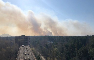 Пожар в Чернобыле продолжается: спасатели надеются на дождь