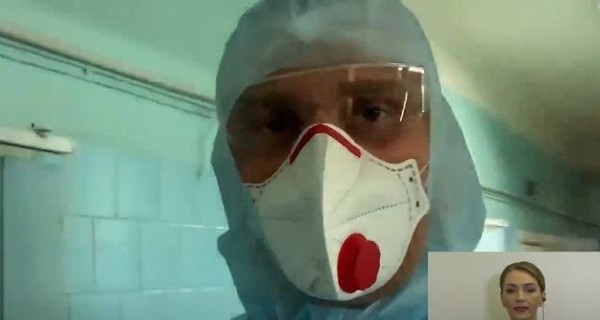 Кличко снял второй репортаж из больницы, которая принимает заболевших коронавирусом