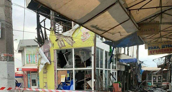 Ночью в Харькове горел рынок 