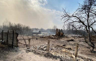 Жители сгоревших на Житомирщине сел: В прошлый раз пожар остановил дождь. Теперь не смогли и спасатели