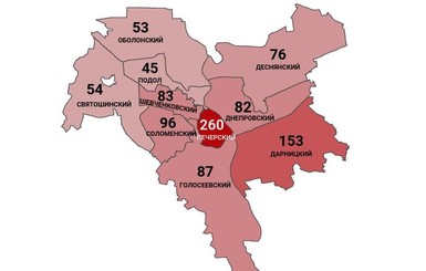 Коронавирус в Киеве по районам: заражены 989 человек