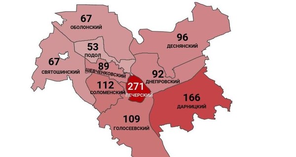 Коронавирус в Киеве по районам: заражены 1122 человека