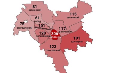Коронавирус в Киеве по районам: заражены 1298 человек