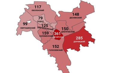 Коронавирус в Киеве по районам: заражены 1675 человек