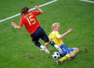 Евро-2008: Испания выиграла у Швеции [ФОТО] 