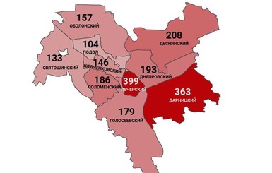 Коронавирус в Киеве по районам: заражены 2068 человек