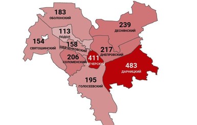 Коронавирус в Киеве по районам: заражены 2359 человек