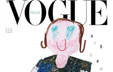 Наш новый мир: итальянский VOGUE выйдет с детскими рисунками вместо моделей