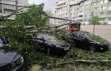 По Днепру пронеслась непогода: разбиты 18 машин, без света - 1700 абонентов